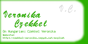 veronika czekkel business card